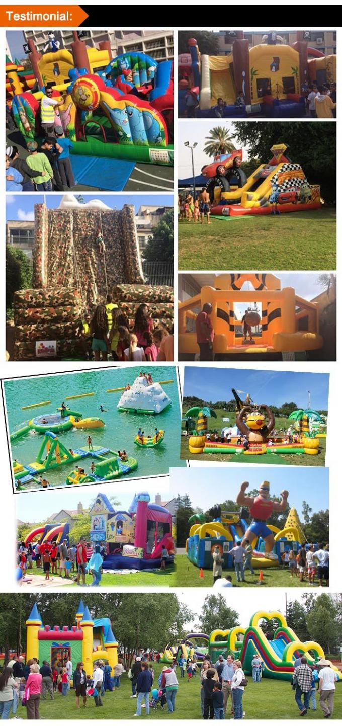 2017 New Inflatable Bouncy Castle with Water Slide