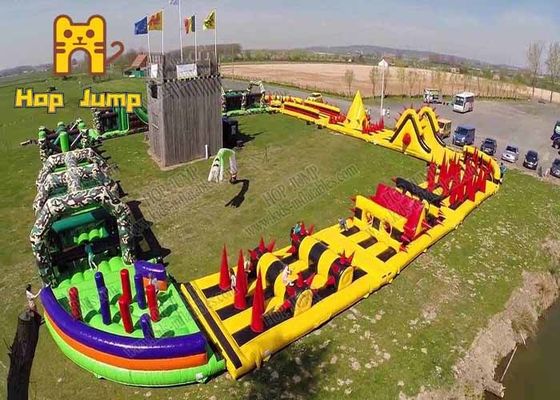 2000N/50mm Giant Inflatable Theme Park For Adults Easy Folding
