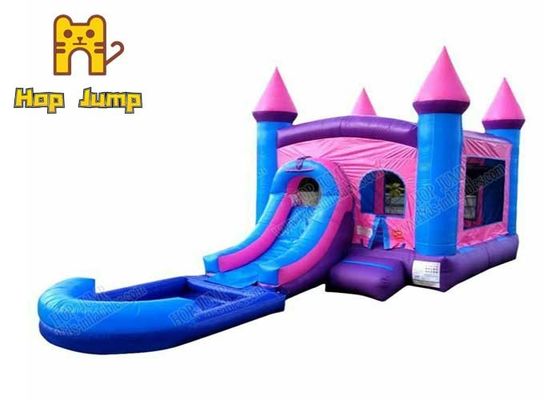 HOP JUMP Amusement Park Inflatable Bouncer Combo 9*4m Anti UV