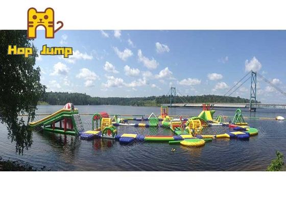 14 Years Children Water Park Inflatables With Giant Obstacle Course HOP JUMP