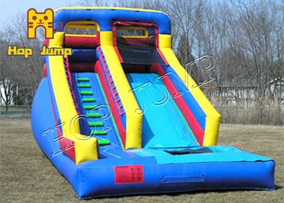 Adults Large Blow Up Slippery Slide 4 Line Sewed 2000N/50mm