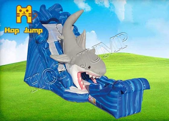 Giant Shark Inflatable Water Slide 4x8m For Kids Adults
