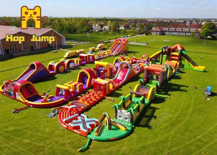 Amusement Park Adult Inflatable Playground PVC Tarpanlin Obstacle Course Jumper