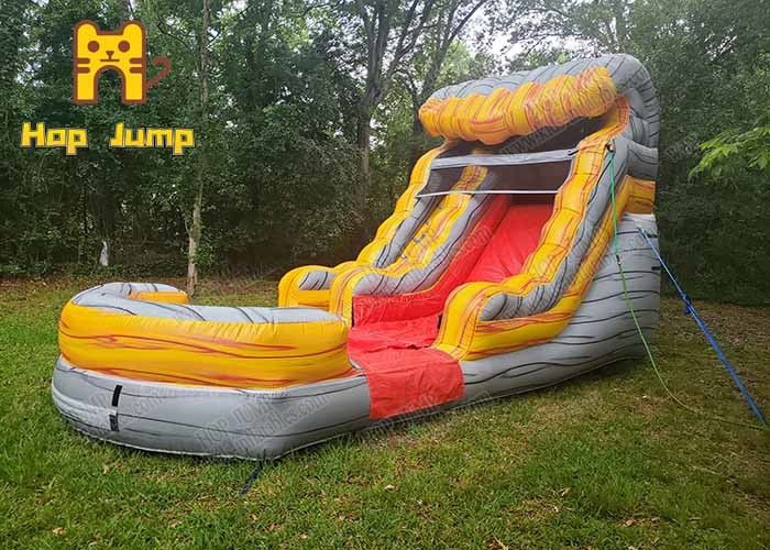 Fun City Wet Dry Inflatable Slide 15Ft Bouncy Castle Slide Pool