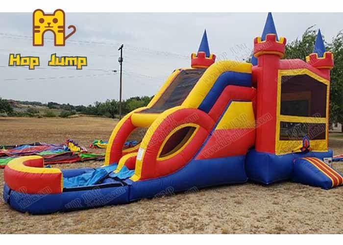 1000D Vinyl Inflatable Bounce House Water Slide Jump Bouncer Fireproof