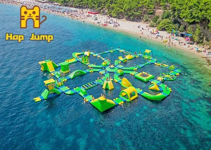 Commercial Sea Floating 7 In 1 Inflatable Water Park CE SGS