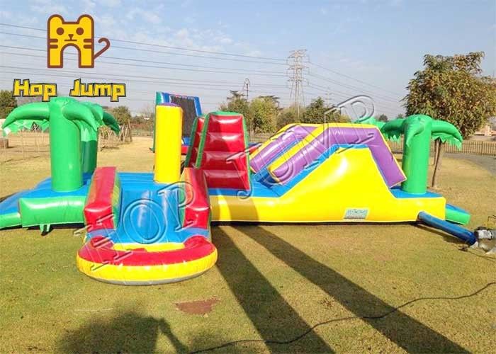 OEM ODM 100 Ft Inflatable Obstacle Course For Adults Rental