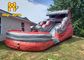 PVC Tarpaulin Inflatable Moonwalk Water Slide For Toddlers 4.5*10m