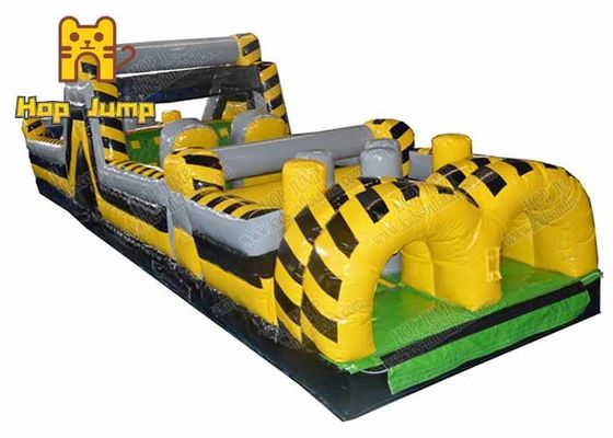 Fun City 100 Ft Inflatable Obstacle Course Jumping Castle Fireproof