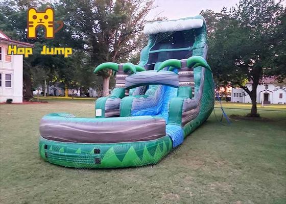 16ft Commercial Inflatable Water Slide With Pool Water Slide For Backyard