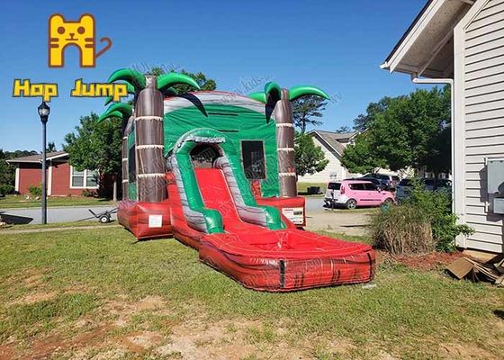 4x10m PVC Inflatable Water Slide Combo Inflatable Bouncy Castle For children