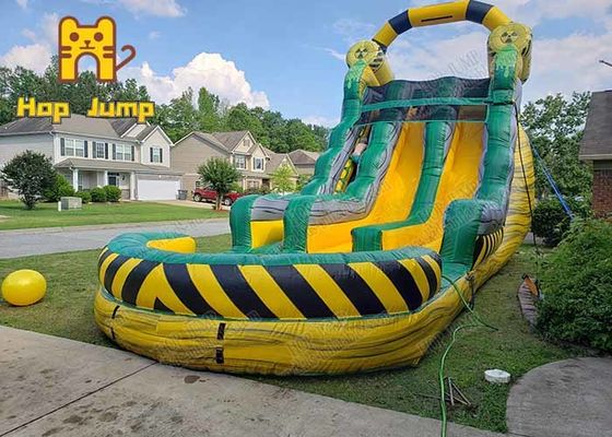 Big Size Double Slide Pvc Inflatable Water Slide For Summer Outdoor Amusement