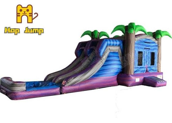 PVC 0.55mm Residential Inflatable Bouncer Combo 9*4m Waterproof