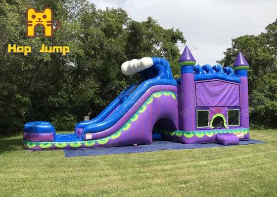 Kids Outdoor Summer Playing Inflatable Bouncer Combo With Water Slide