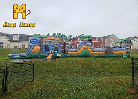 Land Giant 100 Ft Inflatable Obstacle Course HOP JUMP ISO9001
