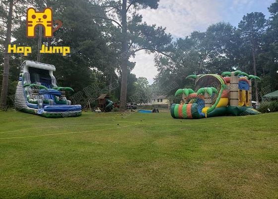 Inflatable Water Slide Dry Slide Castle Combo Bouncy House For Kids Backyard Games