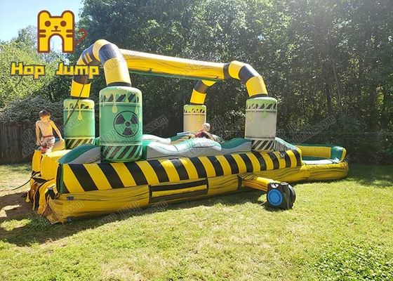 Indoor Outdoor Inflatable Obstacle Course 6x3m Bounce House With Ball Pit