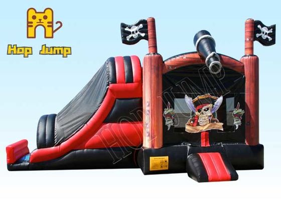 PVC Tarpaulin Kids Inflatables Fire Retardant Bounce Slide Combo OEM