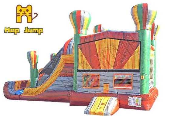 OEM ODM Inflatable Bouncer Combo 6*4m Bounce House Slide Combo