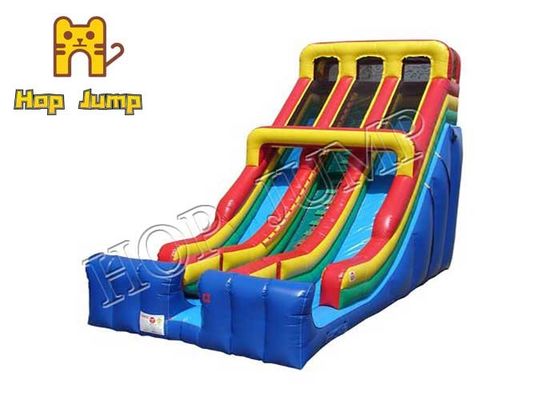 Kids Wet And Dry Inflatable Slide 2000N/50mm Bouncy Slip And Slide