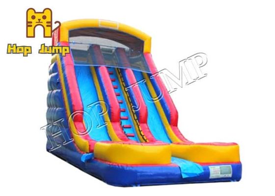 Funny Popular Inflatable Blow Up Slip And Slide Fireproof Anti UV EN14960