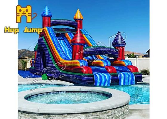 HOP JUMP Polyvinyl Chloride Kids Inflatables Bounce House And Water Slide Combo