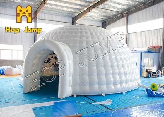 White Plato PVC Inflatable Event Tent Blow Up Igloo Dome For Rental