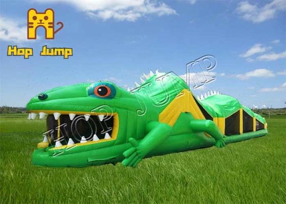 PVC Trampoline Inflatable Animal Bouncy Castle Combo Kids Inflatable Green