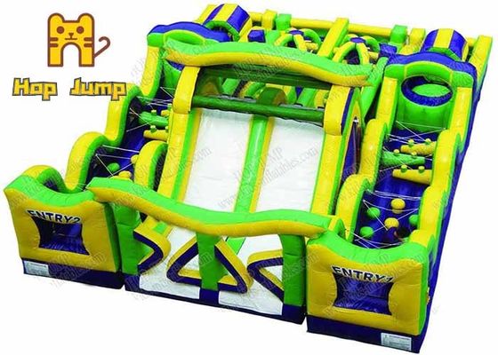 Hop Jump Inflatable 40 Ft Blow Up Obstacle Course Rental OEM ODM