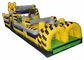 Fun City 100 Ft Inflatable Obstacle Course Jumping Castle Fireproof