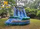 Games Sports Blue Bounce House Water Slide With Blower 8*4m