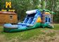 Palm Tree Inflatable Bouncer Combo waterproof Outdoor Bounce House With Slide