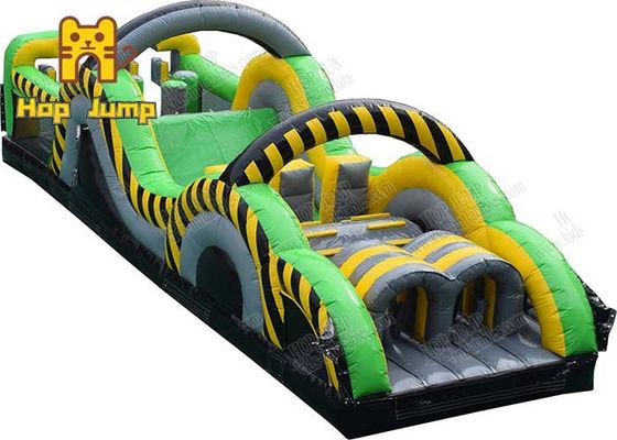 Amusement Park Inflatable Obstacle Course 10M Assault Course Bouncy Castle