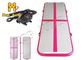 Backyard Inflatable Air Track 8 Inch Thick Pink White HOP JUMP