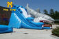 Giant Shark Kids Inflatable Water Slide Backyard Water Park Games