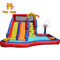 Commercial PVC Inflatable Castle Slide With Spraying Water Large Swimming Pool