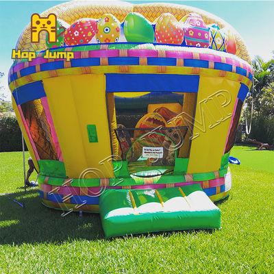 0.55mm PVC Inflatable Bounce House 18oz For Kindergarten