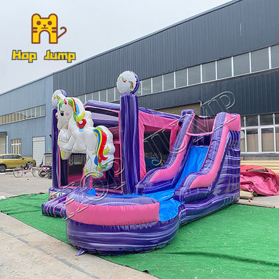 Electric Blower Tarpaulin Bag Little Pony Inflatable Bouncer Slide Combo Castle