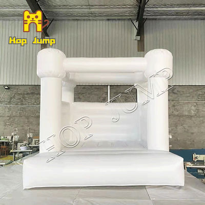 10ft PVC White Wedding Castle Inflatable Bouncer House For Adults Fire Prevention