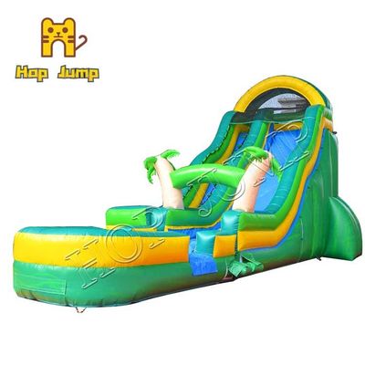 Summer Tropical Slide 1000D Vinyl Kids Wet Dry Slide Outdoor Entertainment